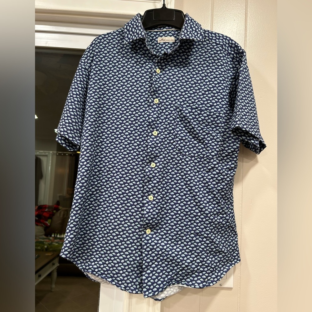 Peter Millar Men’s Short Sleeve Button Down Shirt